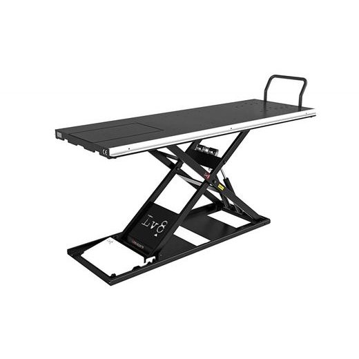 MOTORCYCLE LIFT LV8 NANO 600 FLOOR VERSION EN600GE.W WITH ELECTRO-HYDRAULIC UNIT (BLACK AND WHITE RAL 9016)