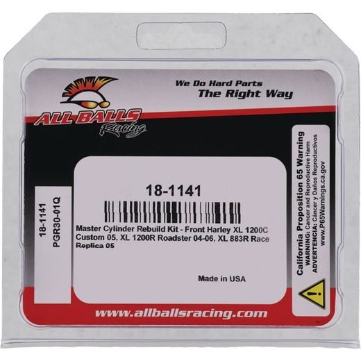 MASTER CYLINDER REBUILD KIT ALL BALLS RACING 18-1141