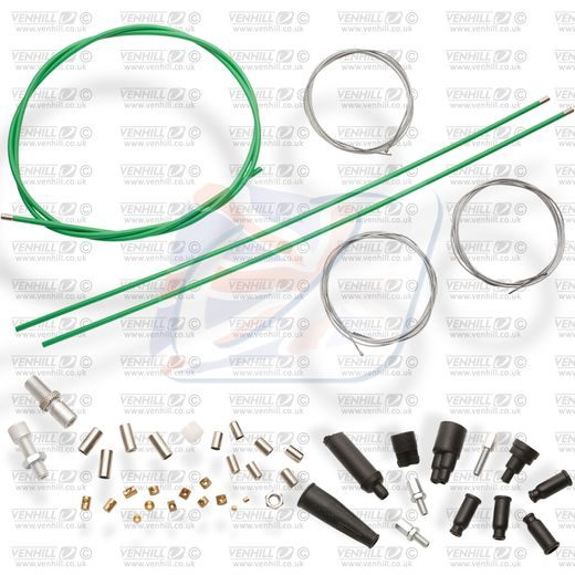 UNIVERSAL THROTTLE CABLE KIT VENHILL U01-4-125-GR GREEN