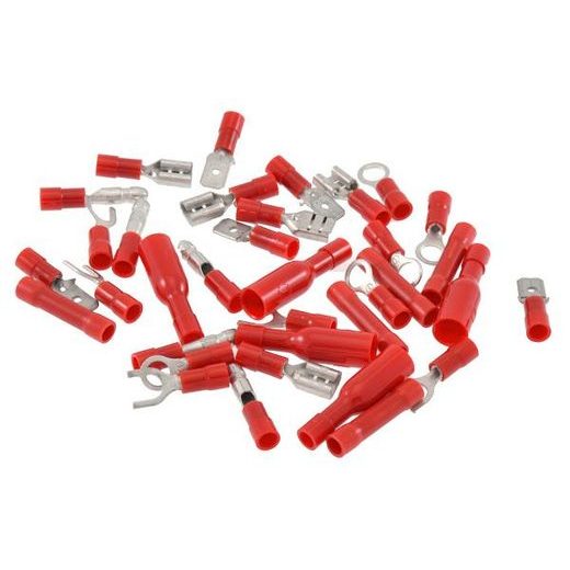 PLASTIC COATED CONNECTORS RMS 246330310 5 DIFFERENT TYPE (35 PIECES)