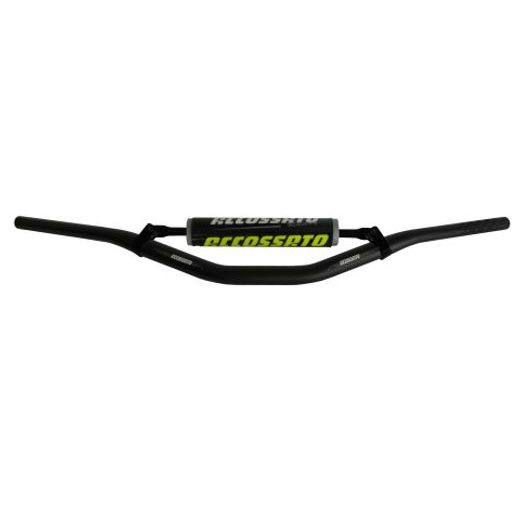 HANDLEBAR ACCOSSATO ALUMINIUM, 28.5 MM CRNI