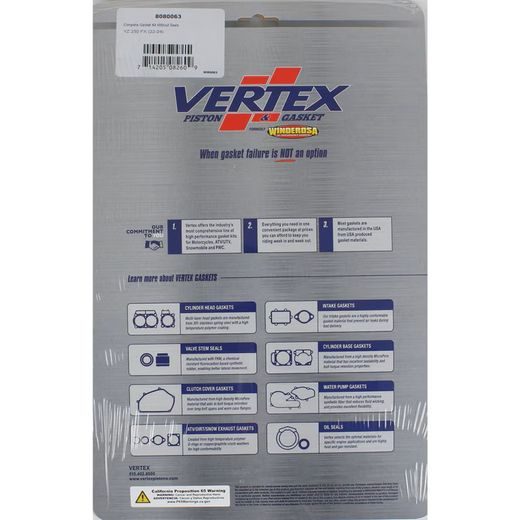 COMPLETE GASKET KIT WINDEROSA CGK 8080063 WITHOUT SEALS