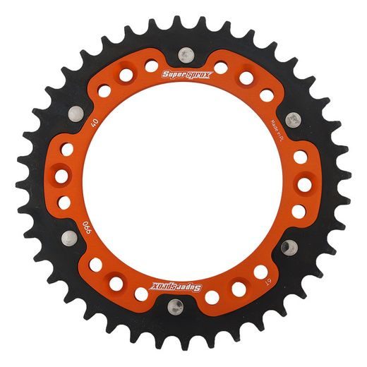 LANČENIK ZADNJI SUPERSPROX STEALTH RST-990:40-ORG ORANGE 40T, 520