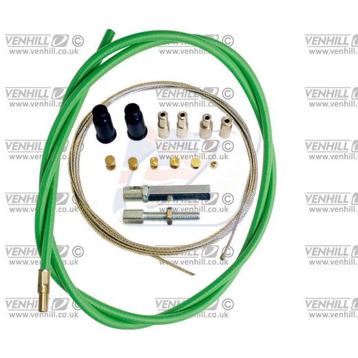 UNIVERSAL THROTTLE CABLE KIT VENHILL U01-4-100-GR 1,35M (2 STROKE) GREEN