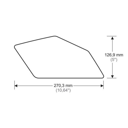TANK SIDE PROTECTORS PUIG ANTI-SLIP 20061N CRNI
