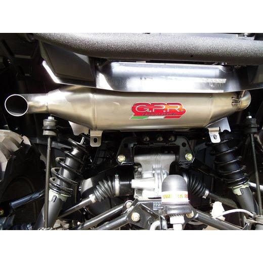 SLIP-ON EXHAUST GPR DEEPTONE QUSP.150.DEATV BRUSHED STAINLESS STEEL