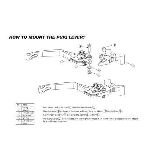 CLUTCH LEVER WITHOUT ADAPTER PUIG 4.0 4230RY SHORT RED/TITAN