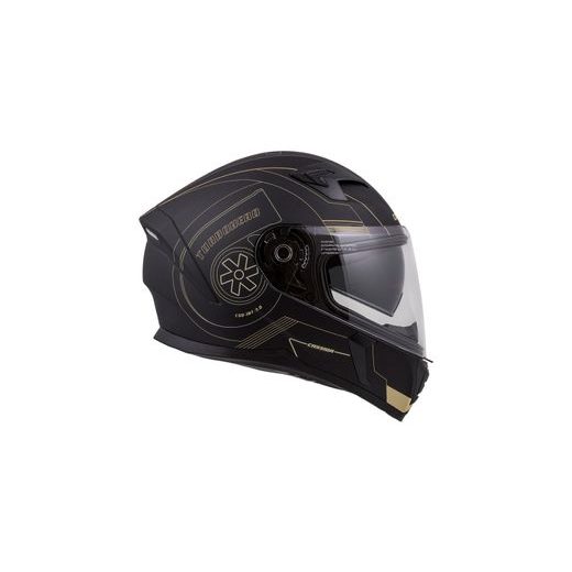 FULL FACE HELMET CASSIDA INTEGRAL 3.0 TURBOHEAD BLACK MATT/ GOLD L