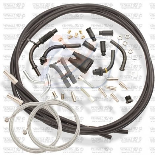 UNIVERSAL THROTTLE CABLE KIT VENHILL U01-4-150-BK 1,35M (4 STROKE) CRNI