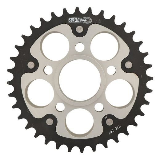 CHAIN KIT EK - SILVER CHAIN 520 SRX, X-RING (X, NX, QX, XS), CHK FRONT SPROCKET SUPERSPROX, CHK REAR SPROCKET SUPERSPROX FOR DUCATI 748 R 2001-2002