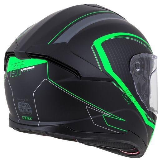 FULL FACE HELMET CASSIDA INTEGRAL GT 2.0 REPTYL BLACK/ GREEN/ WHITE M