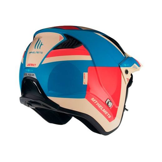 TRIAL HELMET MT HELMETS DISTRICT SV S ANALOG D7 GLOSS BLUE M