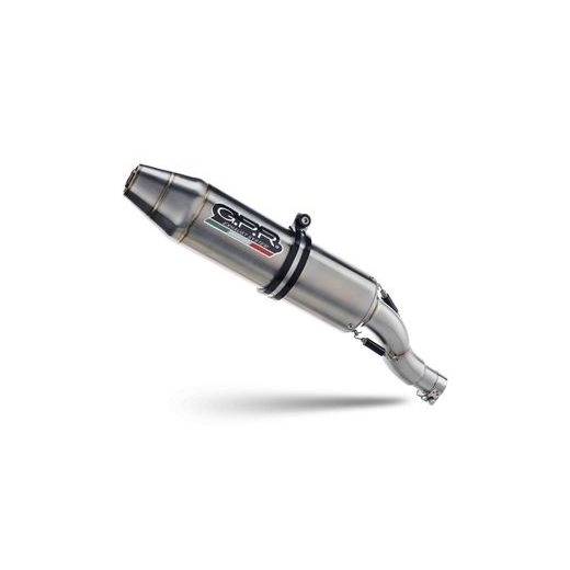 SLIP-ON EXHAUST GPR SATINOX ATV PO.5.2.SATATV BRUSHED STAINLESS STEEL INCLUDING REMOVABLE DB KILLER AND LINK PIPE