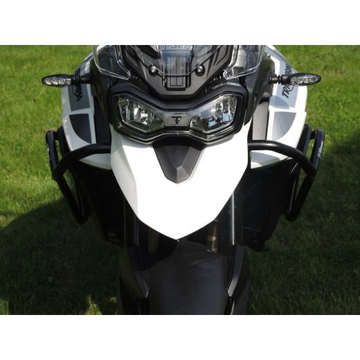 ENGINE GUARDS RDMOTO CF153KD CRNI LOWER + UPPER FRAMES (WITH PROTECTORS) FOR TRIUMPH TIGER 900 2019-2025