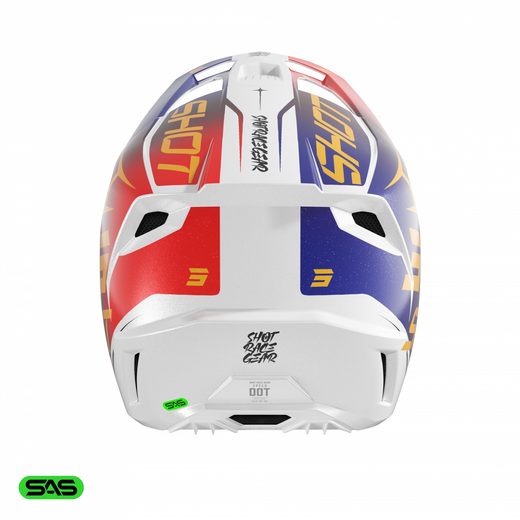 HELMET SHOT SPEED SIDE A04-21OB-D03 RED / BLUE PEARLY S