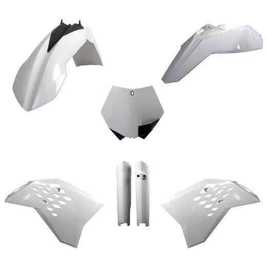 PLASTIC BODY KIT POLISPORT 91439 WHITE KTM