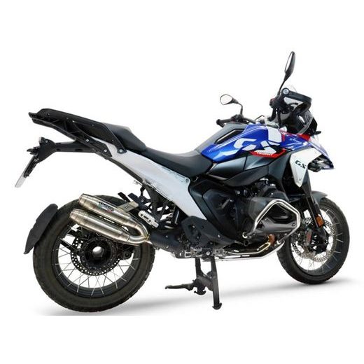 DUAL SLIP-ON EXHAUST GPR DEEPTONE DUPLEX BM.109.DEPX BRUSHED STAINLESS STEEL INCLUDING REMOVABLE DB KILLERS AND LINK PIPES