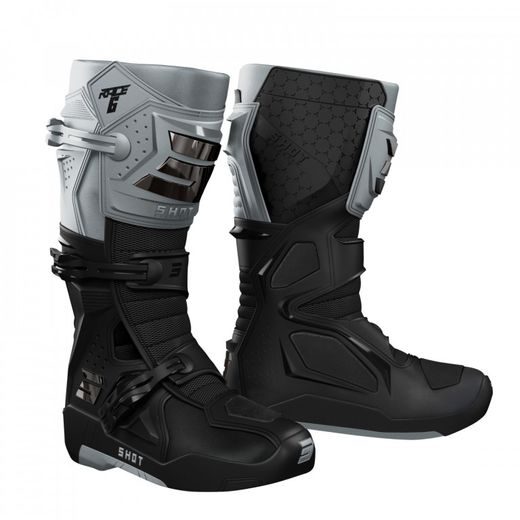 ČIZME SHOT RACE 6 A09-24B1-A06-49 BLACK / GREY / CHROME 49
