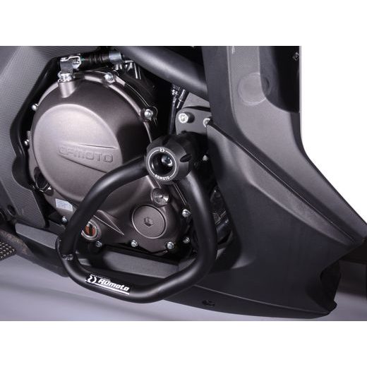 ENGINE GUARDS RDMOTO CF137KDPH01 MATT BLACK FOR CFMOTO 650 GT, PREMIUM 2020-2023