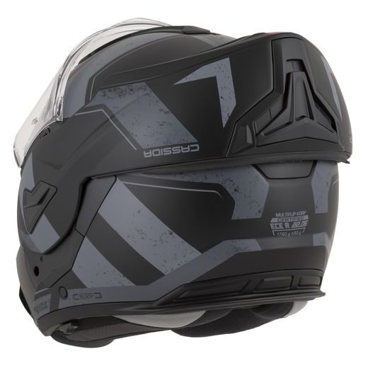 FULL FACE HELMET CASSIDA MULTIFLIP KORP BLACK MATT/DARK GRAY/GRAY XS