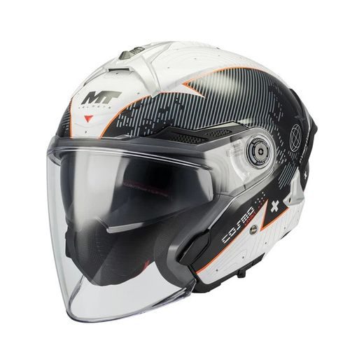 OPEN FACE HELMET MT HELMETS COSMO SV LAYOUT A1 GLOSS XS