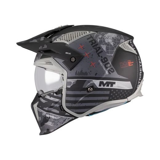 FLIP UP HELMET MT HELMETS STREETFIGHTER SV S BELIC B2 MATT XXL