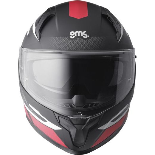 FULL FACE HELMET GMS VELOX ZG12601 GRAPHIC MATT BLACK-RED-WHITE XS