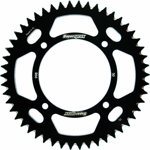 REAR ALU SPROCKET SUPERSPROX RAL-998:50-BLK CRNI 50T, 428