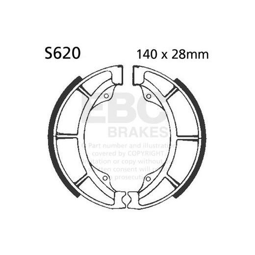 BRAKE SHOE SET EBC S620