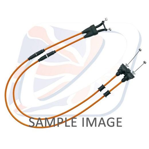 THROTTLE CABLES (PAIR) VENHILL Y01-4-065-OR FEATHERLIGHT ORANGE