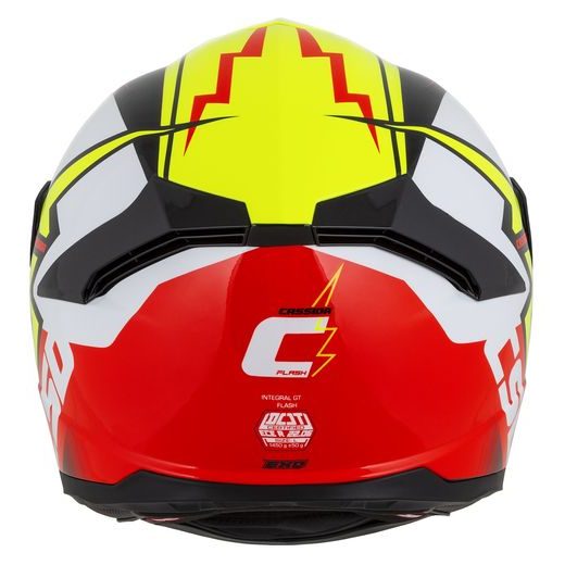 FULL FACE HELMET CASSIDA INTEGRAL GT 2.1 FLASH FLUO YELLOW/ FLUO RED/ BLACK/ WHITE XS
