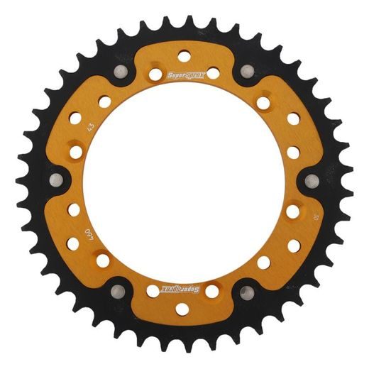 REAR SPROCKET SUPERSPROX STEALTH RST-460:43-GLD ZLATO 43T, 520