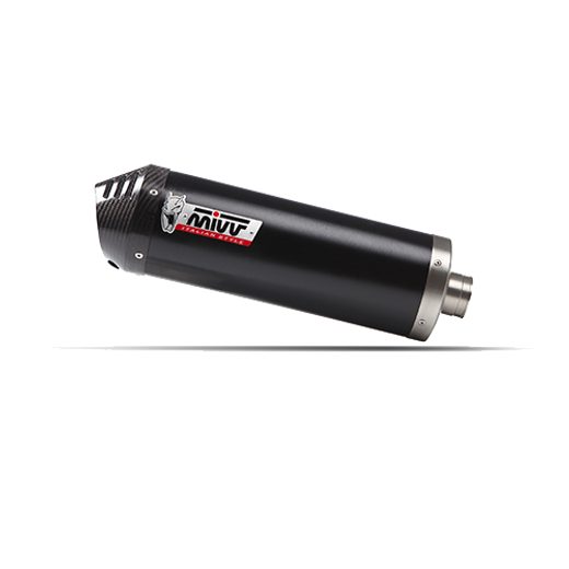 SILENCER MIVV OVAL Y.073.LVC BLACK STAINLESS STEEL / CARBON CAP