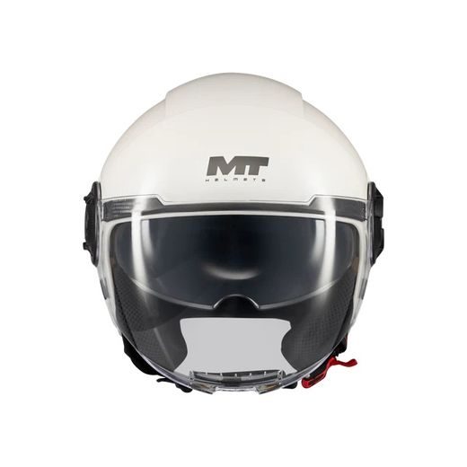 OPEN FACE HELMET MT HELMETS VIALE SV S PURE A0 GLOSS XS