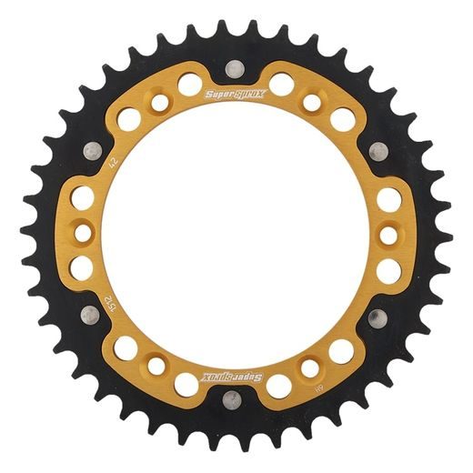 CHAIN KIT EK - SILVER CHAIN 520 SRX, X-RING (X, NX, QX, XS), CHK FRONT SPROCKET SUPERSPROX, CHK REAR SPROCKET SUPERSPROX STEALTH FOR HUSQVARNA TE 630 2010-2012