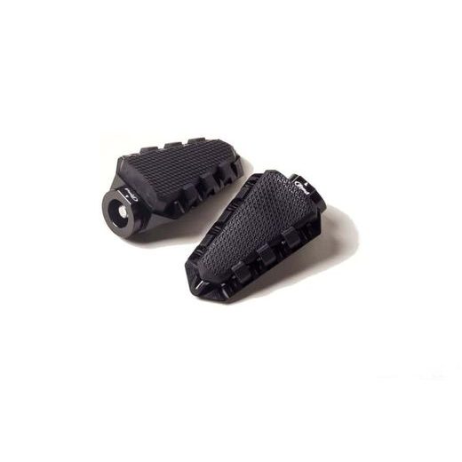 FOOTPEGS WITHOUT ADAPTERS PUIG TRAIL 7319N CRNI WITH RUBBER