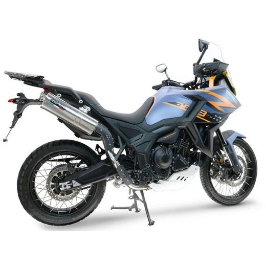 SLIP-ON EXHAUST GPR TRIOVAL Z.19.TRI POLISHED STAINLESS STEEL INCLUDING REMOVABLE DB KILLER AND LINK PIPE