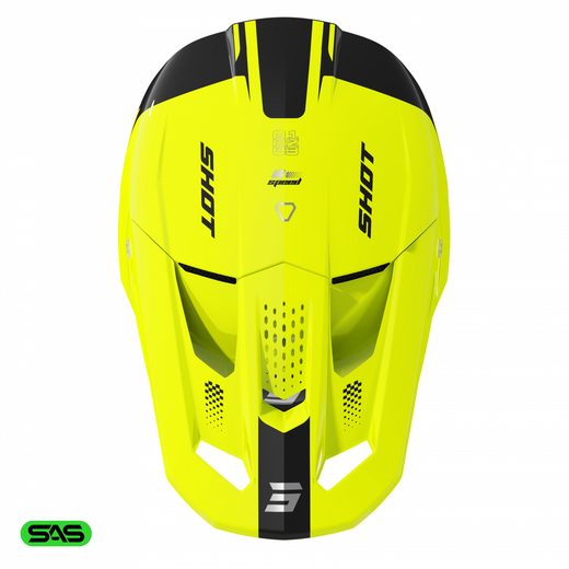 HELMET SHOT SPEED KID S A04-21OB-CK1 NEON YELLOW GLOSSY YM