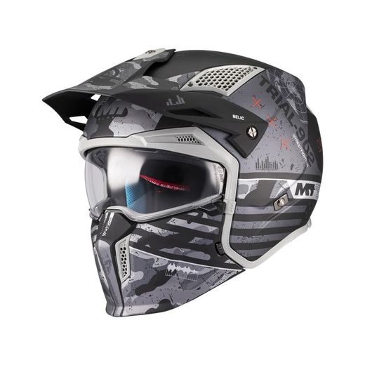 FLIP UP HELMET MT HELMETS STREETFIGHTER SV S BELIC B2 MATT M