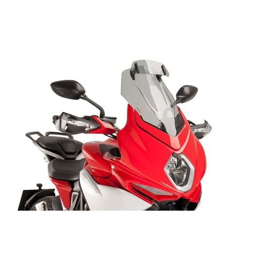WINDSCREEN PUIG TOURING WITH VISOR 7018H SMOKE