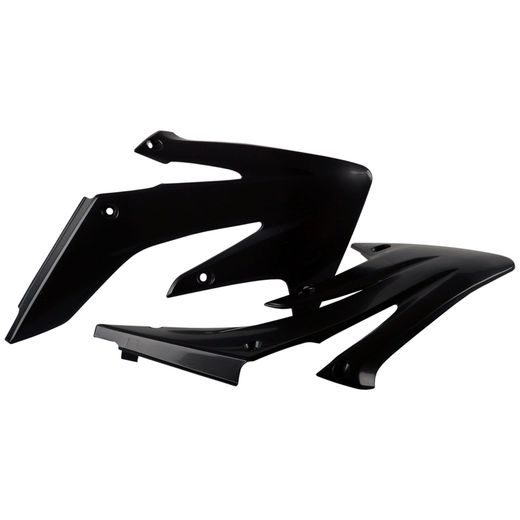 RADIATOR SCOOPS POLISPORT 8410300002 (PAIR) CRNI FOR HONDA CRF 250 R 2004-2009