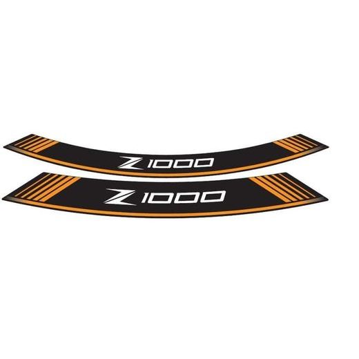 RIM STRIP PUIG Z1000 7590T ORANGE SET OF 8 RIM STRIPS