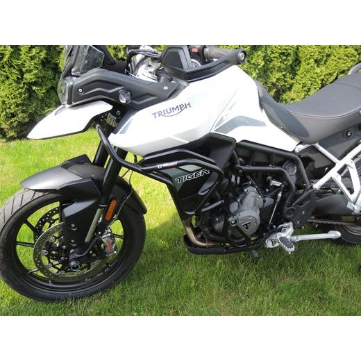ENGINE GUARDS RDMOTO CF153KD CRNI LOWER + UPPER FRAMES (WITH PROTECTORS) FOR TRIUMPH TIGER 900 2019-2025