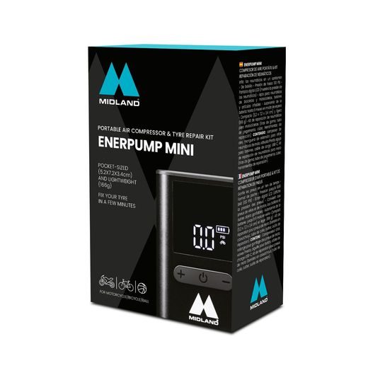 ENERPUMP MINI - POWER BANK WITH AIR COMPRESSOR MIDLAND C1680