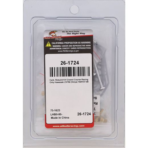 CARBURETOR REBUILD KIT ALL BALLS RACING CARK26-1724