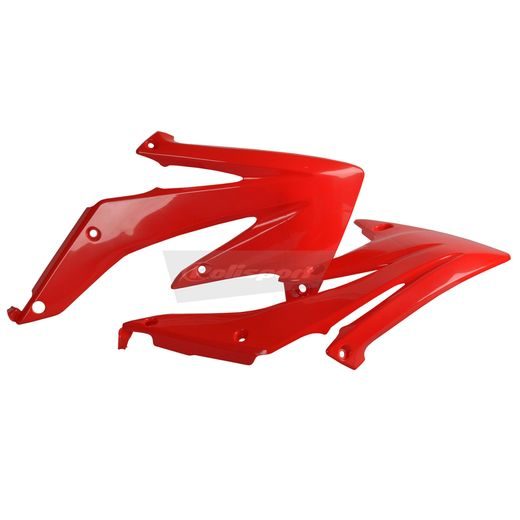 RADIATOR SCOOPS POLISPORT 8411300003 (PAIR) RED CR 04 FOR HONDA CRF 450 R 2005-2008