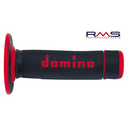 HAND GRIPS DOMINO 184160430 BLACK/RED DOMINO