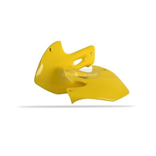 RADIATOR SCOOPS POLISPORT 8412100001 (PAIR) YELLOW