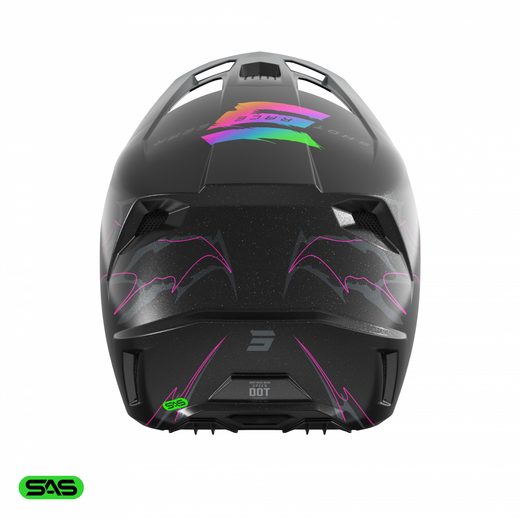 HELMET SHOT SPEED KID RAC A04-21OB-BK1 BLACK PEARLY YM