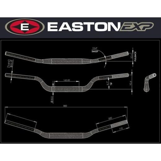 HANDLEBAR EASTON EXP EXP M 92 53